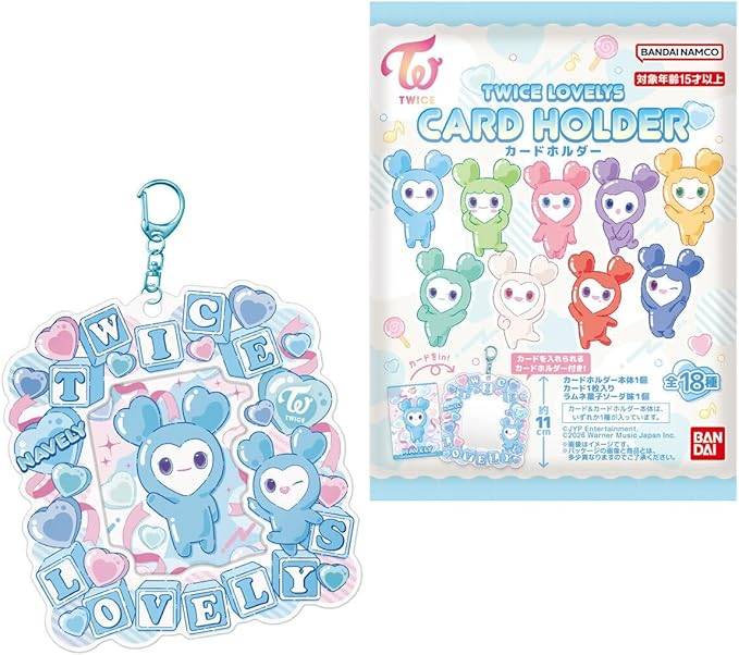 TWICE トレカケース ランダムトレカ82枚セット Shokugan: TWICE LOVELYS - Card + Card Holder & Gum (12 Packs Box
