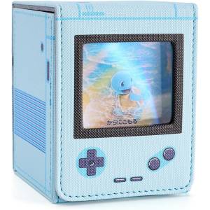 Trading Card Leather Deck Case - Game Boy Style (Blue) [Venssu]