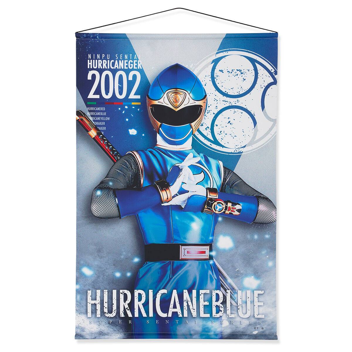 Ninpuu Sentai Hurricanger (Power Rangers Ninja Storm): B2 Suede Tapestry - Hurricaneblue [...
