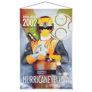 Ninpuu Sentai Hurricanger (Power Rangers Ninja Storm): B2 Suede Tapestry - Hurricaneyellow [Bandai]
