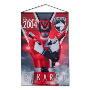 Tokusou Sentai Dekaranger (Power Rangers SPD): B2 Suede Tapestry - Dekared [Bandai]