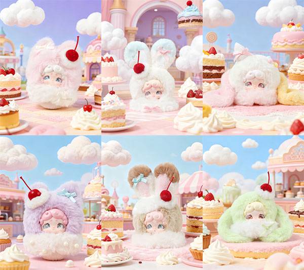 Blind Box: Goodnight Rabbit (Fuwa Fuwa Ice Cream) - Plush Toy (6 Pack Box) [Lucky Deer Nai]