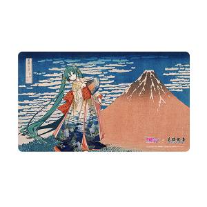 Hatsune Miku x Hokusai: Desk Mat - 36 Views of Mount Fuji Series (Fine Wind, Clear Morning) [Presence]