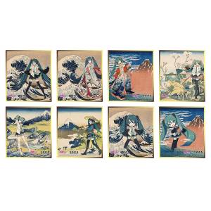 Hatsune Miku x Hokusai: Shikishi Collection - 36 Views of Mount Fuji Series (8 Pack Box) [Presence]