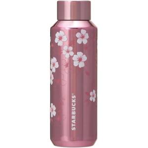 Starbucks: Metallic Pink SAKURA 2026 Stainless Steel Bottle (473 ml) - Japan Exclusive [Starbucks]