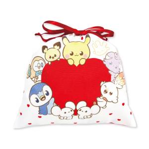 Pokémon Poképeace: Heart Drawstring Bag [The Pokémon Company]