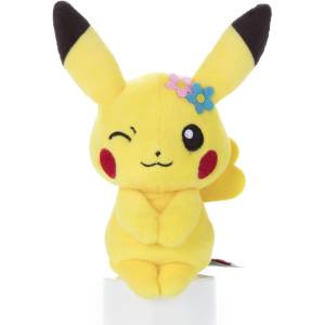 Pokémon: Pikachu (Female Ver.) Chokkorisan Plush Toy [Takara Tomy]