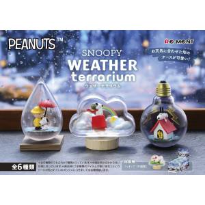 PEANUTS: Snoopy Weather Terrarium Collection (6 Pack Box) [Re-Ment]