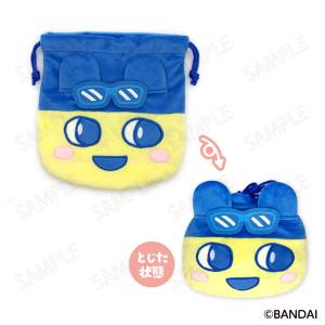 Tamagotchi: Mametchi Face Drawstring Bag - Enjoy! Travel [Plex]
