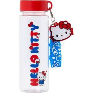 Sanrio Characters: Hello Kitty Clear Bottle w/ Strap (520ml) [Sanrio]