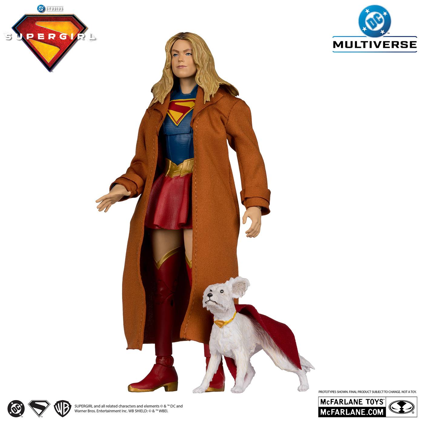 Supergirl 2026: 1/10 Supergirl & Krypto - DC Multiverse 7-inch Action Figure Deluxe Theatr...