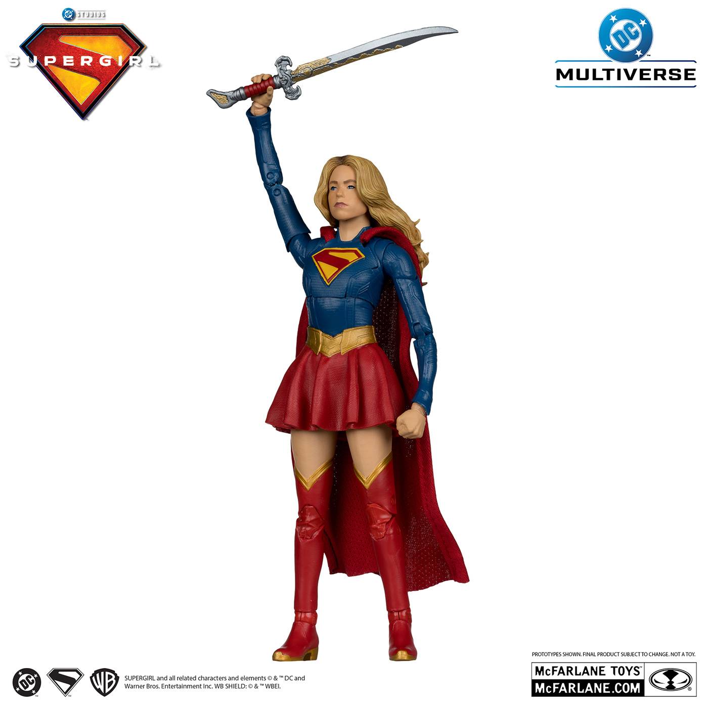 Supergirl 2026: Supergirl & Baby Krypto 1/10 - DC Multiverse 7-inch Action Figure Deluxe T...