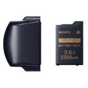 PSP 3000 Battery Pack 3.6V 2200mAh + Battery Cover (Piano Black) [Used / Loose]