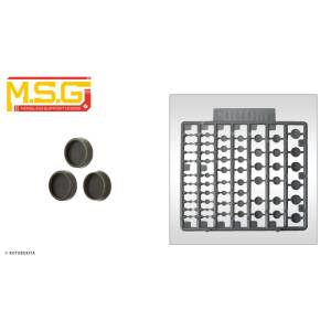 M.S.G Modeling Support Goods: Round Nozzle (S) - Plastic Unit P106 (Plastic Model) [Kotobukiya]