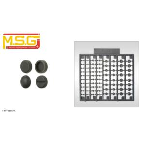 M.S.G Modeling Support Goods: Round Mold II - Plastic Unit P114 (Plastic Model) [Kotobukiya]