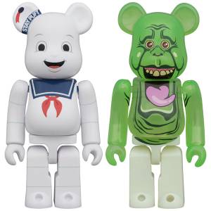 BE@RBRICK / BEARBRICK: Ghostbusters - Stay Puft Marshmallow Man & Slimer (2Pcs Set) [Medicom Toy]
