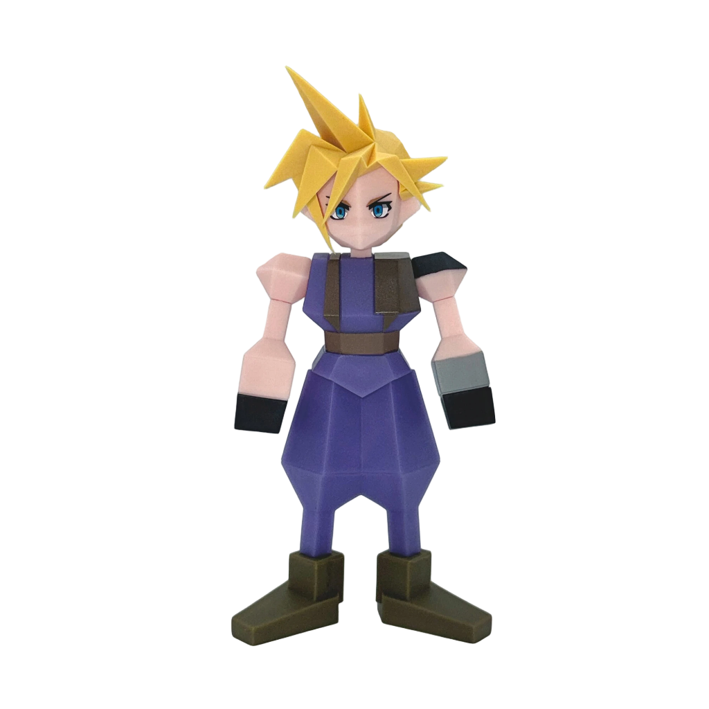 Final Fantasy VII: Cloud Strife - Polygon Soft Vinyl Figure (2nd