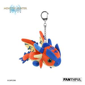 Monster Hunter Stories 3 Twisted Reflection: Rathalos Plush Keychain [FANTHFUL]