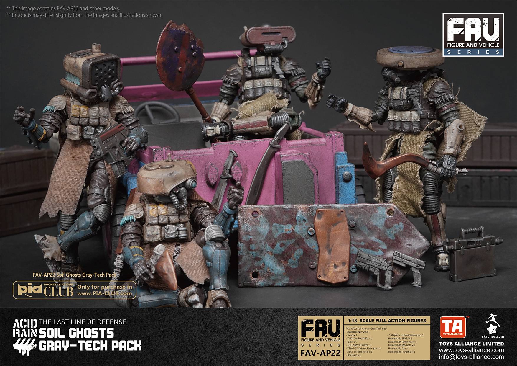 Acid Rain: Soil Ghosts Gray-Tech Pack 1/18 - Optional Parts (FAV