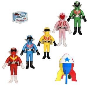 Himitsu Sentai Goranger: Popy Bandai Reprint Edition - Vinyl Archives Project (Set of 6) [Art Storm]
