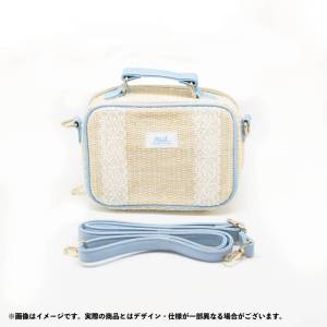 nüi.  Basket Shoulder Bag with Clear Window - White [Coade]