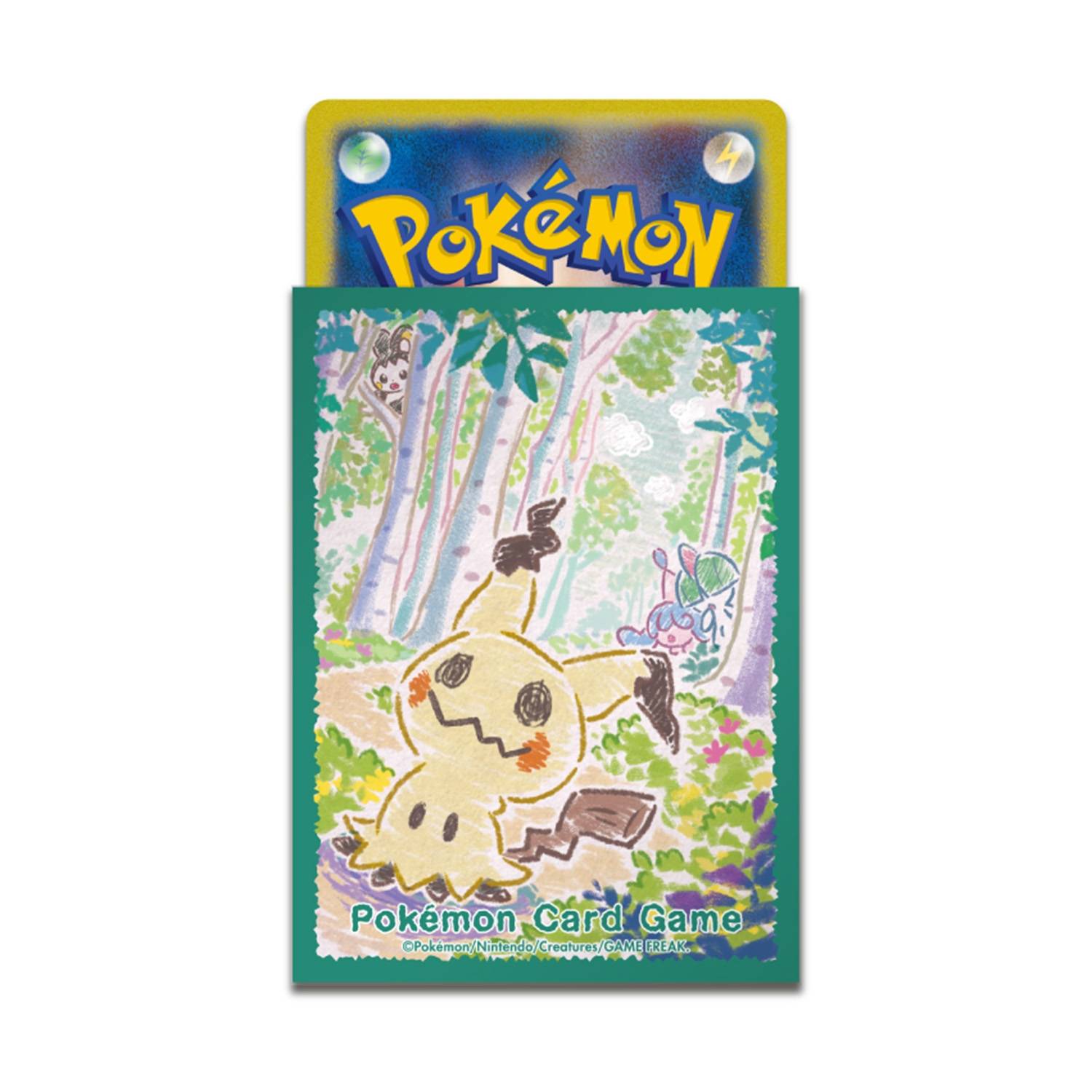 Pokmon Card Game: Crayon Mimikyu Deck Shield - 64 Sleeves (Green) (Limited  Edition) [The Pokmon Company]