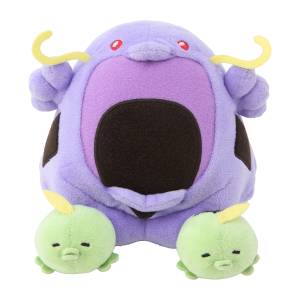 Pokémon Mogu Mogu Watching!: Swalot & Gulpin Smartphone Stand Plush (Limited Edition) [The Pokémon Company]