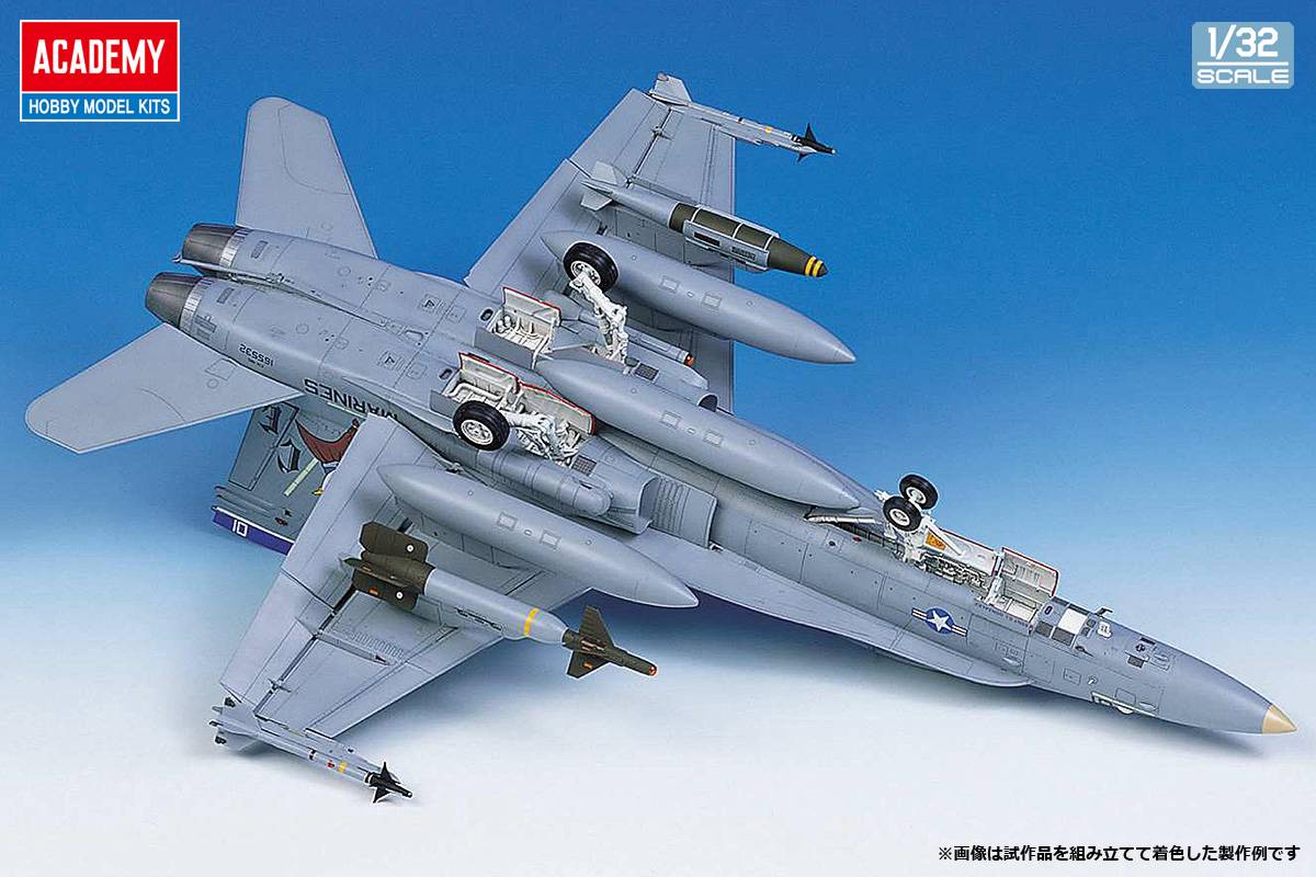 1/32 F/A-18D Hornet (Night Attack) - Plastic Model [Academy] - Nin