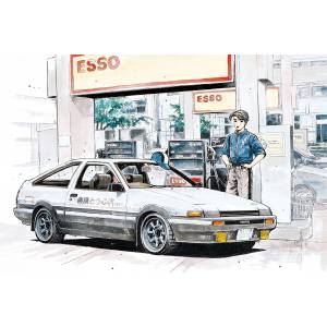 Initial D 1/32: Takumi’s AE86 - Snap Kit Plastic Model [Aoshima]