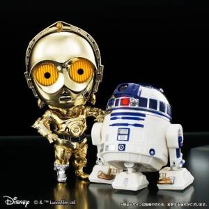 Q Droid Star Wars - C-3PO & R2-D2 memorial plating color ver. Limited Edition [Bandai]