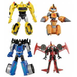 TRANSFORMERS ADVENTURE - TAV48 EZ COLLECTION TEAM BUMBLEBEE & THUNDERHOOF SET