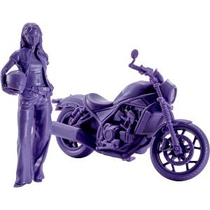 PLAMAX 1/20: MF-101 Rider's Portrait Honda Rebel 1100 (Navy Ver.) - Plastic Model [Max Factory]
