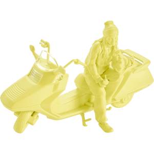 PLAMAX 1/20: MF-102 Rider's Portrait Honda Fusion (Custard Color Ver.) - Plastic Model [Max Factory]