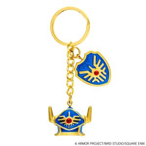 Dragon Quest: Erdrick Helmet & Shield Keychain [Square Enix]