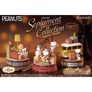 PEANUTS: Happiness Moment - Sepiament Collection (6 Pack Box) [Re-Ment]