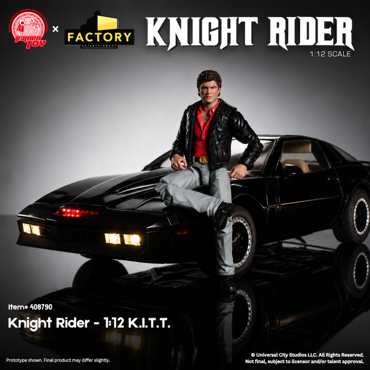 Knight Rider: Knight 2000 & Michael Knight 1/12 [Ramen TOY] - Nin-Nin ...