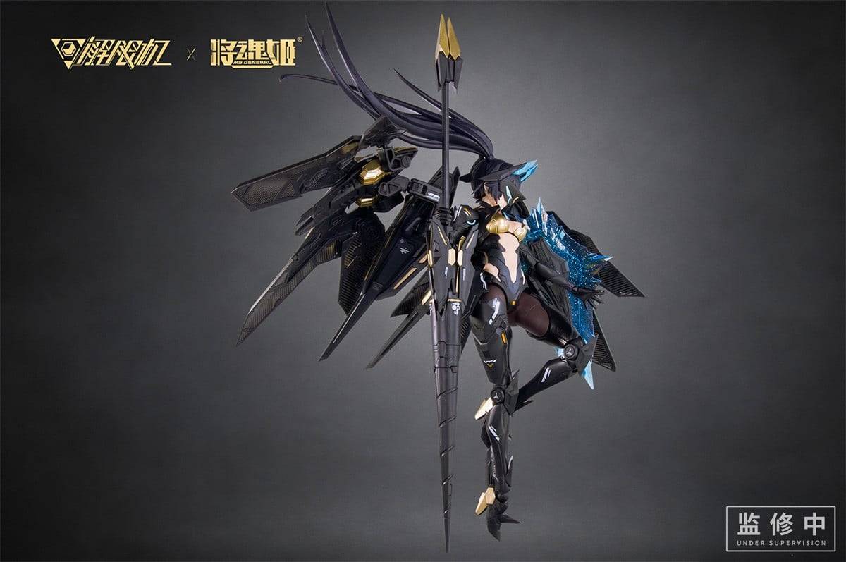 Mecha BREAK Black Panther 1/10 plastic model box art - ilustrasi karakter