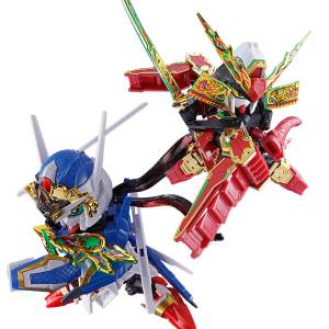 SD Gundam World: Musha Gundam & Onmitsu Gundam Aerial Kirahagane DX Set - SDW HEROES Revival (Limited Edition) [Bandai Spirits]