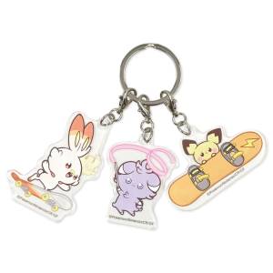 Pokémon Poképeace: Flambino & Psystigri & Pichu - 3-Piece Acrylic Keychain [The Pokémon Company]