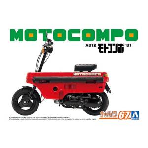 Honda AB12 Motocompo '81 1/12 - The Bike No.67 Plastic Model [Aoshima]
