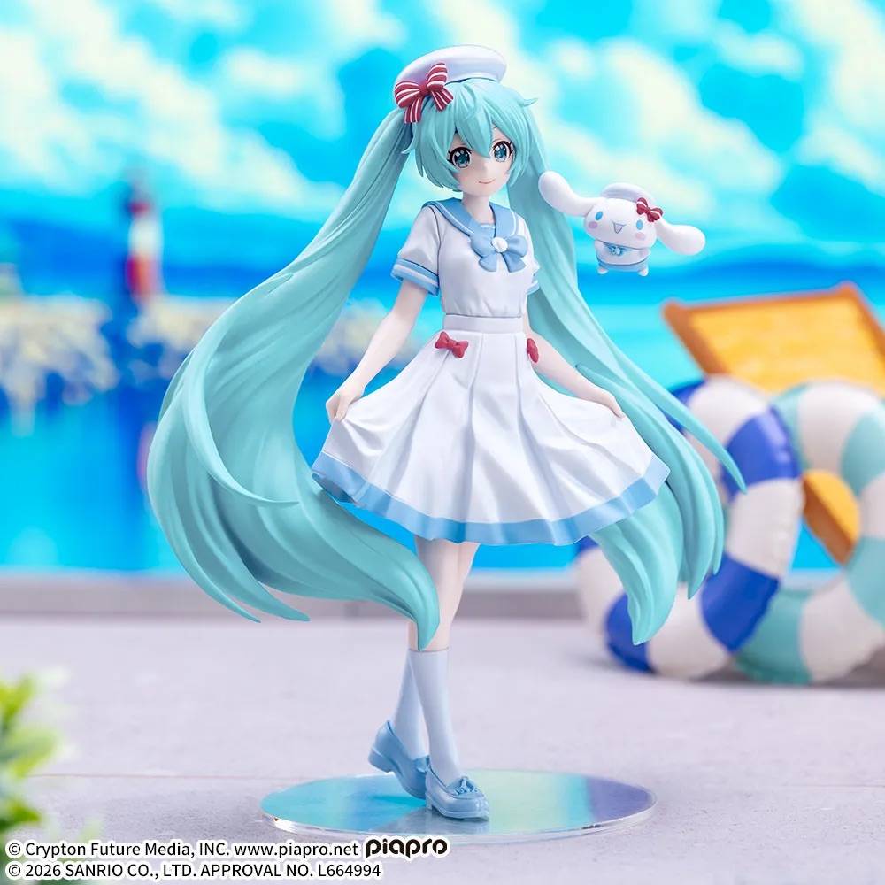 Hatsune Miku x Cinnamoroll: Summer Ver. XStellar Figure [SEGA]