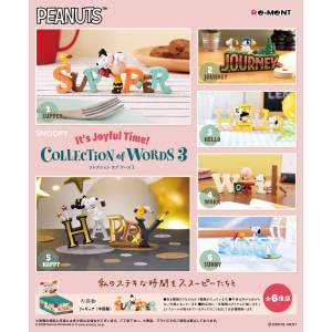 SNOOPY COLLECTION of WORDS Vol.3: It's Joyful Time! (6 Pack Box) (Reissue) [Re-Ment]
