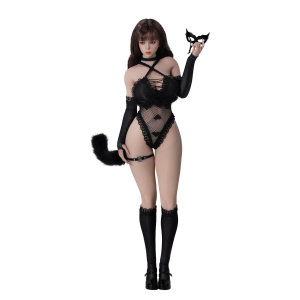 Alluring Kitty Girl: Platinum Silicone Female Body 1/6 - Large Bust + Head (Tanned Skin) (With Bonus) [TB League]