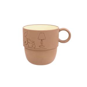 Pokémon: Relaxing Mofu Mofu Évoli - Mini Stacking Cup (230ml) [The Pokémon Company]