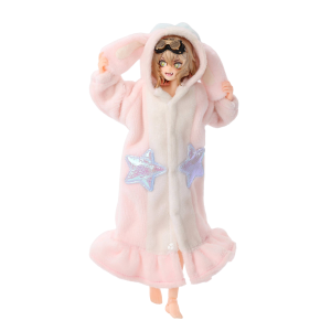 Doll Outfit: Bunny Kigurumi Pajama Set 1/12 [Hasuki]