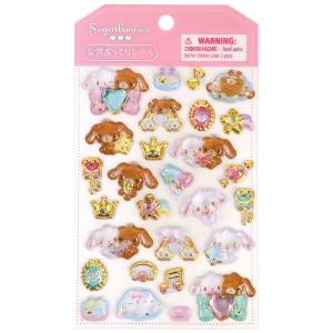 Sanrio Characters: Gold Foil Puffy Stickers - Sugar Bunnies [Sanrio]