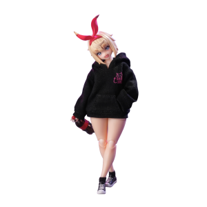 Action Figure Outfit: The Devil's Whisper Hoodie Set 1/12 (Black) [Snail Shell]