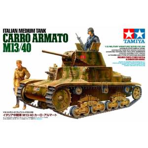 Military Miniature Series No.296: Italian Medium Tank Carro Armato M13/40 1/35 (Plastic Model) [Tamiya]