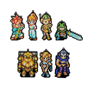 Chrono Trigger: Keychain Pixel Build Charm Collection (7 Pack Box) [Square Enix]