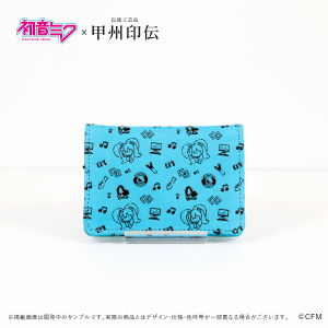 Hatsune Miku: Card Case (Future) - Deerskin Leather Koshu Inden [Kato Shokai]